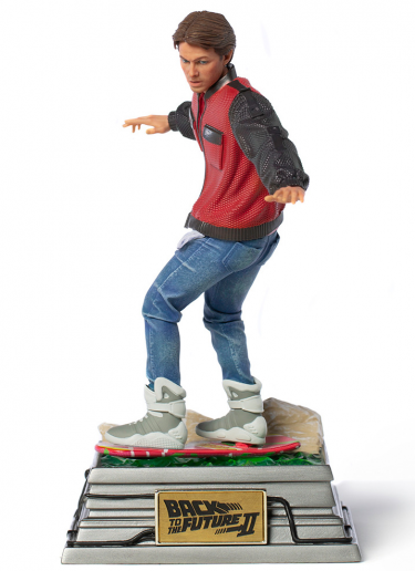 Statuette Back to the Future II - Marty McFly on Hoverboard Art Scale 1/10 (Iron Studios)