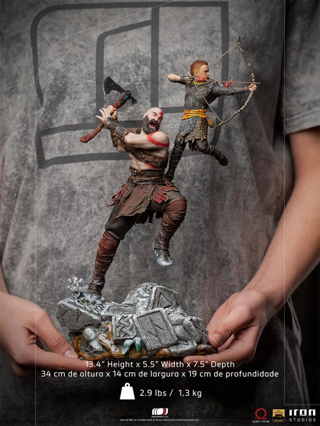 Soška God of War - Kratos and Atreus BDS Art Scale 1/10 (Iron Studios) (poškozený obal) - Figuren