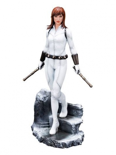 Statuette Marvel - Black Widow White Costume Limited Edition (ArtFX Premier)