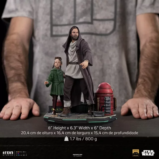 Statuette Star Wars: Obi-Wan Kenobi - Obi-Wan & Young Leia Art Scale 1/10 (Iron Studios) - Figuren
