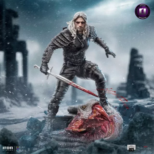 Statuette Witcher - Geralt of Rivia BDS Art Scale Statue 1/10 20 cm (Netflix, Iron Studios) - The Witcher (Netflix)
