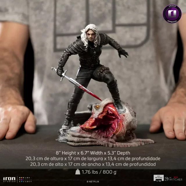 Statuette Witcher - Geralt of Rivia BDS Art Scale Statue 1/10 20 cm (Netflix, Iron Studios) - Figuren