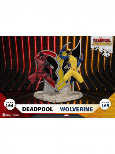Vorteilhaftes Set Marvel - Figur Deadpool & Wolverine - D-Stage Diorama (Beast Kingdom)