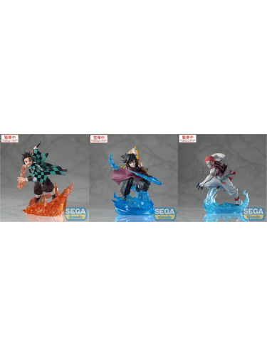 Vorteilhaftes Set Demon Slayer - Tanjiro Kamado + Akaza + Giyu Tomioka (Sega)