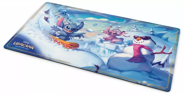 Spielmatte Lorcana: Hyperia City - Stitch and Angel - Disney