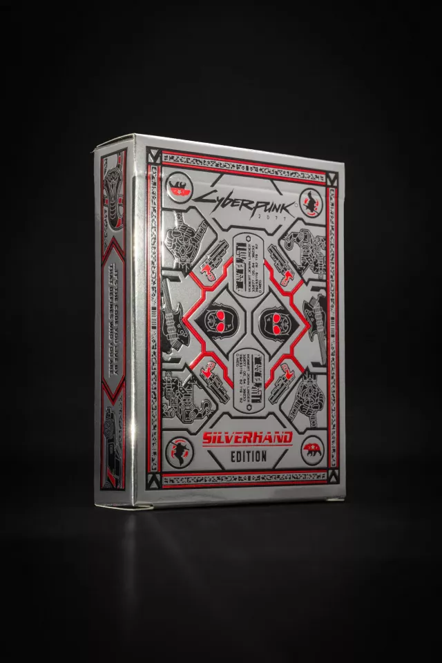 Spielkarten Cyberpunk 2077 - Silverhand Edition