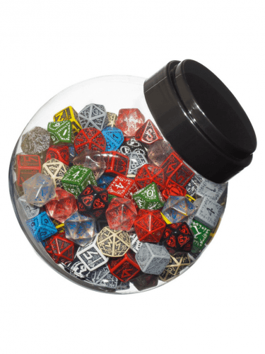 Würfelglas Jar of Dice - D6, D10, D20 (Zufallsauswahl) (1Stck)