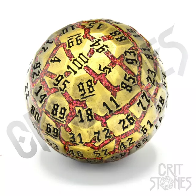 Würfel Lava Orb - Metal D100 - Würfel