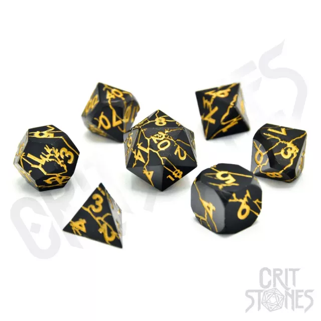 Würfel Torn Mystic Metal - RPG Dice Set (7 Stk.)