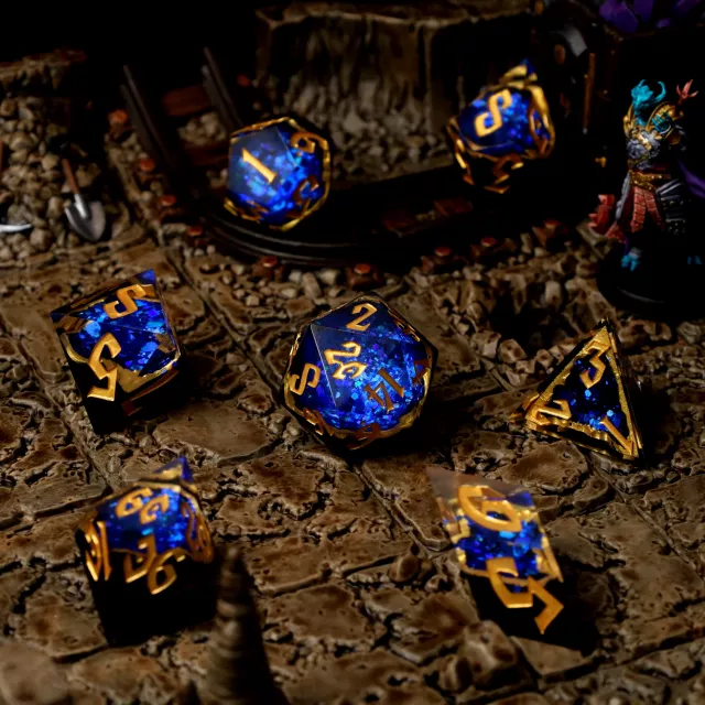 Würfel Azure Artifacts Geode - RPG Dice Set (7 Stk.)