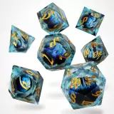 Würfel Ice Dragon's Gaze Floating Eye - RPG Dice Set  (7 Stk.)