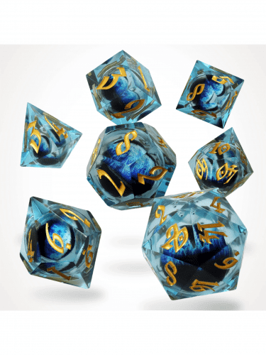 Würfel Ice Dragon's Gaze Floating Eye - RPG Dice Set  (7 Stk.)