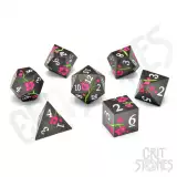 Würfel Nighttime Blossom Metal - RPG Dice Set (7 Stk.)