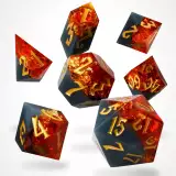 Würfel Volcanic Amber Resin - RPG Dice Set (7 Stk.)