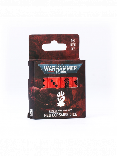 Würfel Warhammer: 40,000 - Chaos Space Marines: Red Corsairs Dice (16 Stk.)