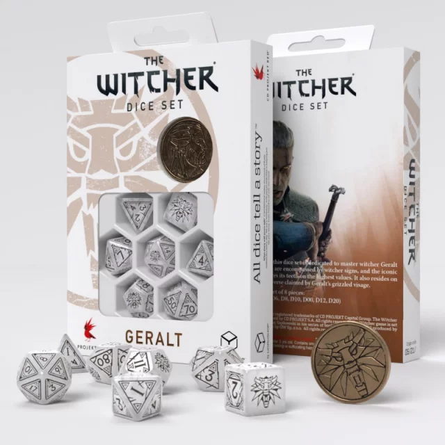 Würfel The Witcher - Geralt (weiß) - Q-Workshop
