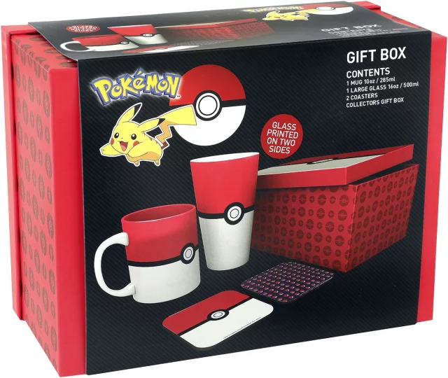 Geschenkset Pokémon - Tasse, Glas, Untersetzer