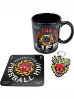 Geschenkset Stranger Things - Hellfire Club (Tasse, Untersetzer, Schlüsselanhänger)