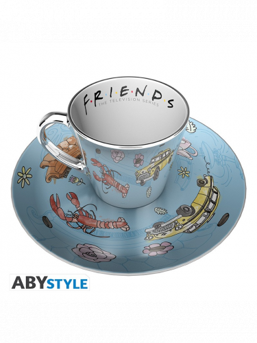 Tasse mit Untertasse Friends - Pattern
