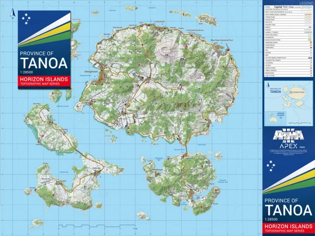 Landkarte Arma 3 - Apex