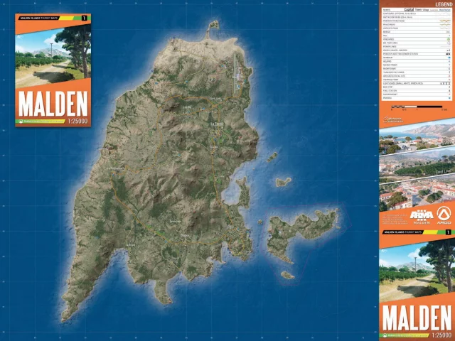 Landkarte Arma 3 - Malden
