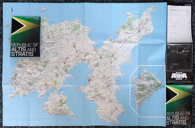 Landkarte Arma 3 - Republic of Altis and Stratis