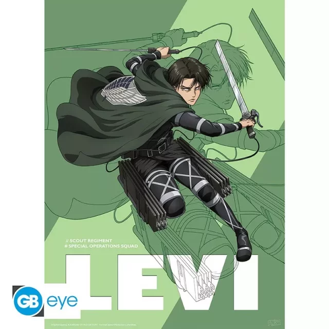 Poster Attack on Titan - Levi and Mikasa (Set 2 St) - Manga