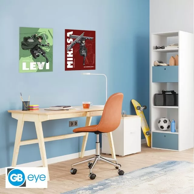 Poster Attack on Titan - Levi and Mikasa (Set 2 St) - Anime