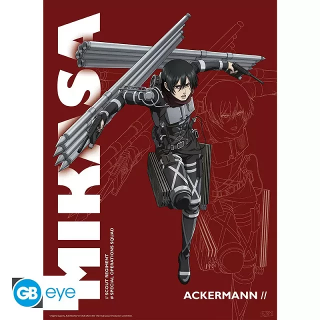 Poster Attack on Titan - Levi and Mikasa (Set 2 St) - Anime
