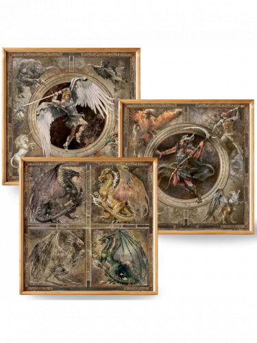 Poster Heroes of Might and Magic III - Dragons, Archangel & Archdevil (3er-Set)