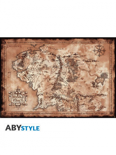 Poster Lord of the Rings - Map