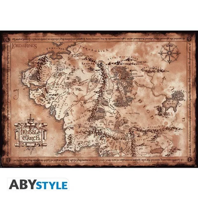 Poster Lord of the Rings - Map