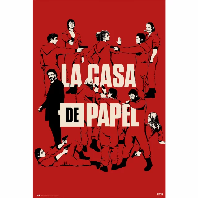Poster Money Heist - All Characters - La Casa de Papel