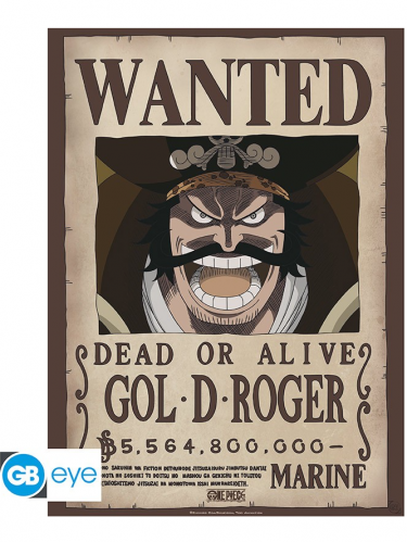 Poster One Piece - Wanted Gol .D. Roger