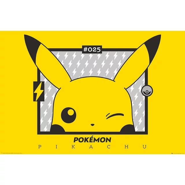 Poster Pokémon - Pikachu Wink
