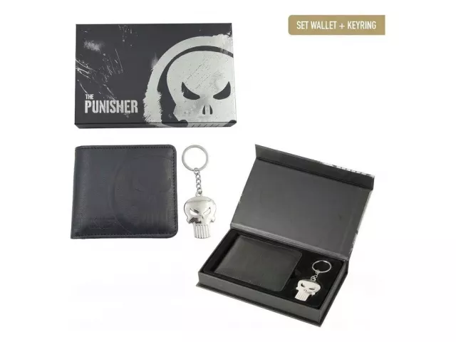 Geschenkset Marvel - The Punisher (Geldbörse, Schlüsselanhänger) - Geschenksets