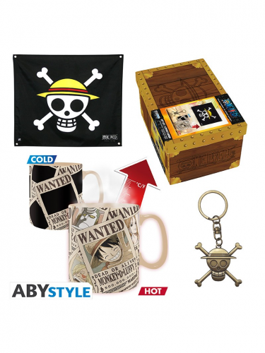 Geschenkset One Piece - One Piece (Tasse, Flagge, Schlüsselanhänger)