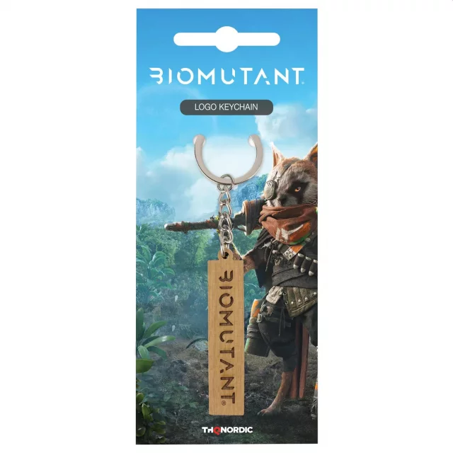 Schlüsselanhänger Biomutant - Wooden Logo