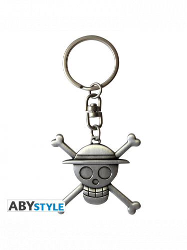 Schlüsselanhänger One Piece - Skull Luffy Metal