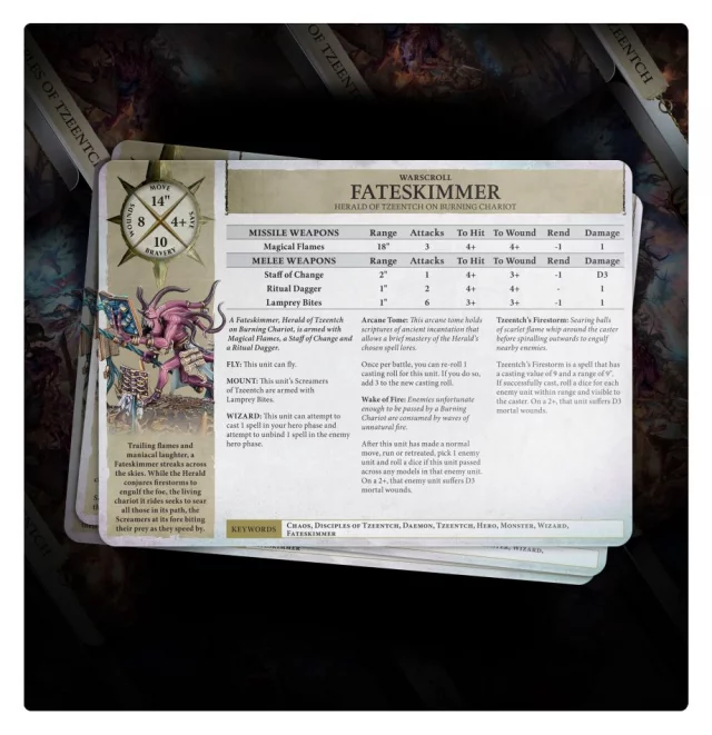 W-AOS: Warscroll Cards: Disciples of Tzeentch - Spielanleitung