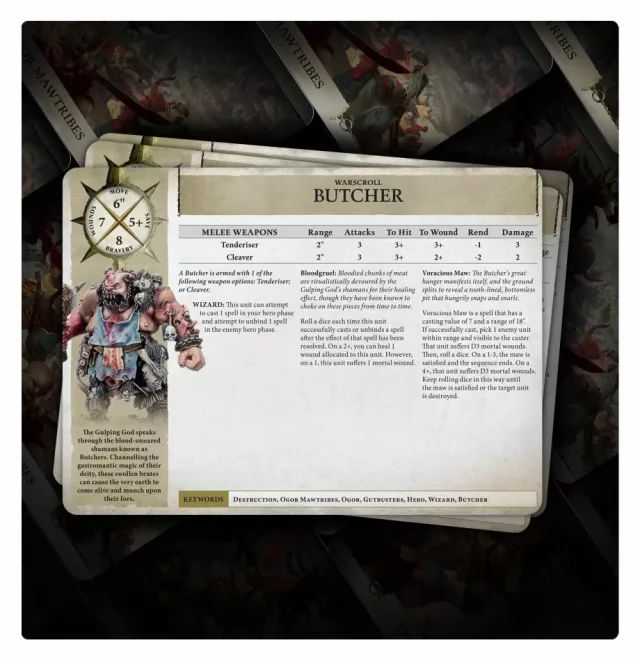 W-AOS: Warscroll Cards: Ogor Mawtribes - Spielanleitung