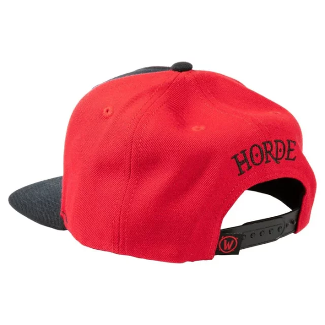 Cap World of Warcraft - Horde Leather Emblem - Snapback-Cap