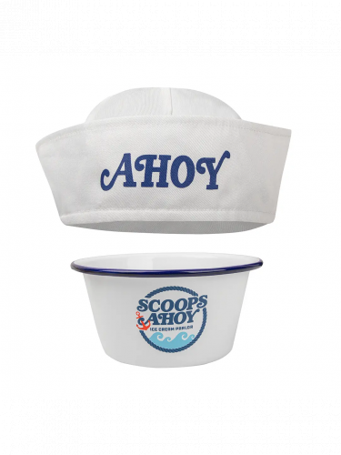 Geschenkset Stranger Things - Scoops Ahoy (Schüssel und Hut)