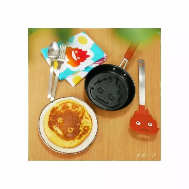 Výhodný set Ghibli - pánvička na palačinky + obracečka Calcifer (Howl's Moving Castle) - Küchenzubehör