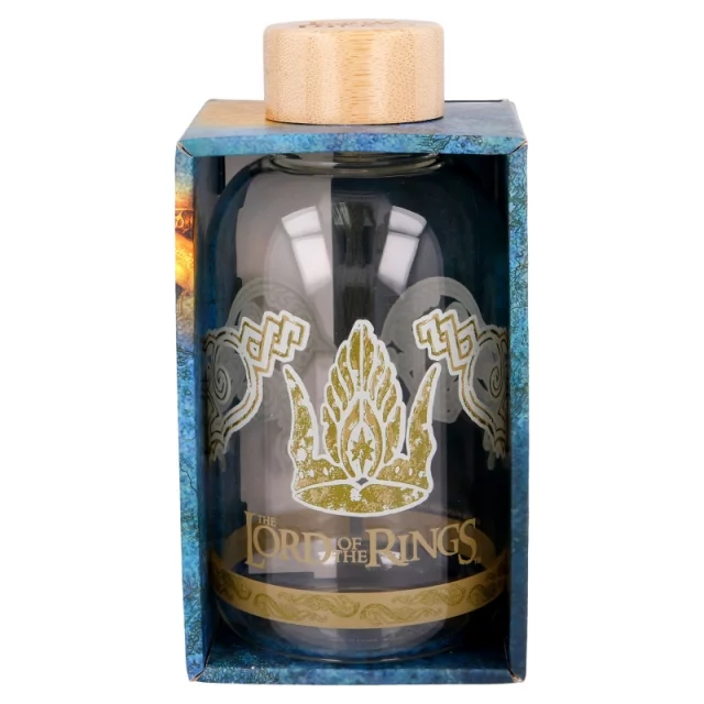 Trinkflasche Lord of the Rings - Golden Crown (gläsern) - Sport-Flasche