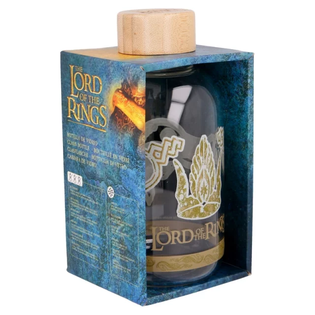Trinkflasche Lord of the Rings - Golden Crown (gläsern) - Sport-Flasche