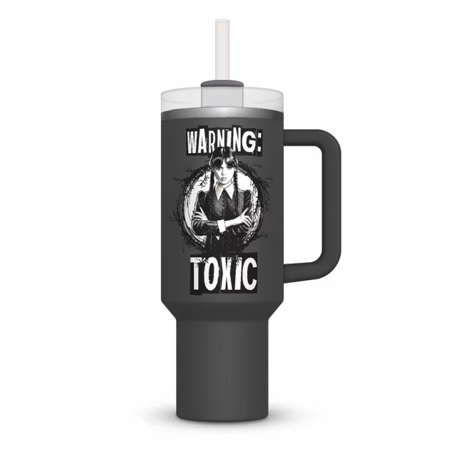 Trinkflasche Wednesday - Warning: Toxic - The Addams Family