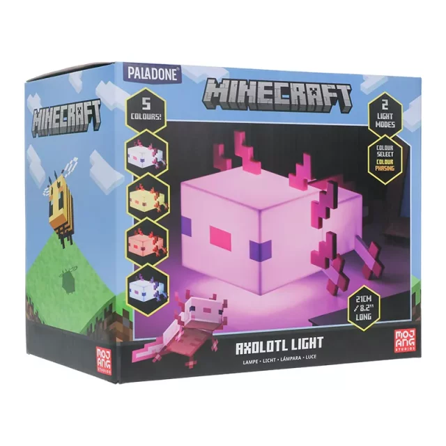 Lampe Minecraft - Axolotl (21 cm)