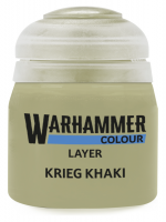 Warhammer Colour Layer Paint (Krieg Khaki) - Deckfarbe, Grün
