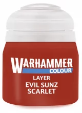 Warhammer Colour Layer Paint (Evil Sunz Scarlet) - Deckfarbe, rot
